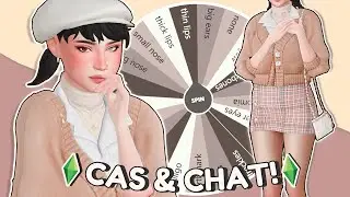 Letting a Wheel Make My SIM!! ✨ CAS & CHAT (I'm back again?) | The Sims 4