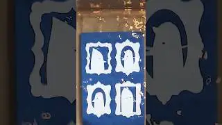 Developing Cyanotype Bird Silhouettes in Laser Cut Frames