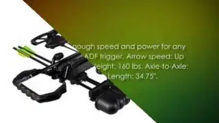 Barnett Vengeance Crossbow with 3x32mm Scope Package, 165 Pound, Carbon Black