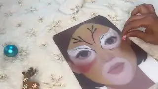 Christmas face paint, Rudolph 🦌