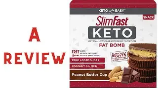 SlimFast Keto Fat Bomb Snacks Peanut Butter Cup Review (Short)