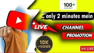 free Promotion 1k subscribe and 10k views only 2 minutes mein