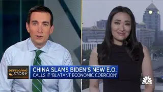 &lsquo;Blatant economic coercion&rsquo;: China slams Biden&rsquo;s order limiting U.S. overseas tech investment