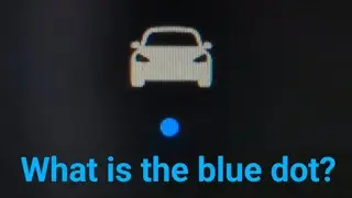 What is the Blue Dot on Tesla menu?