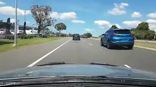 2021 Volkswagen T-Cross cuts off a United cinemas Smart Car. number plate YLF05L, Narellan road