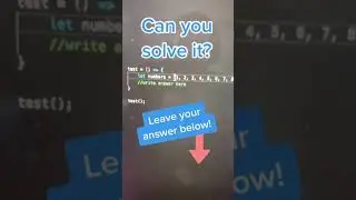 Daily Coding Question 🫣🤔🤫 #shorts #coding #learntocode #javascript