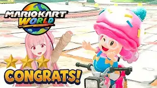 Mario Kart World Soft Server Toadette Gameplay Leaf Cup 150cc 3 Stars