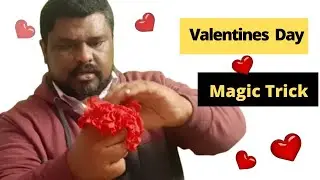 Rose magic trick for valentines day tutorial | Tamil | (Magic's with thamin)