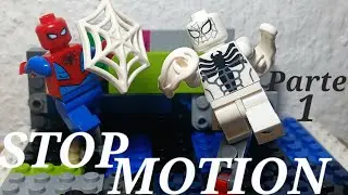 Spider-Man🕷Vs Anti-Venom|Lego Stop Motion Fight|Batalla Epica🔥 #spiderman #legofilm #stopmotion 