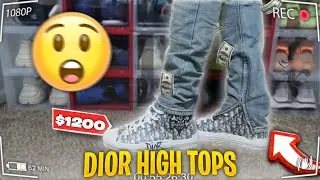 Dior High-Top “Embroidery Patch” Edition 🦋🔥