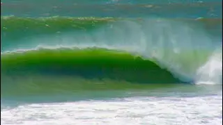 Surfing Cyclone Dovi, Oakura