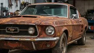 ASMR Car Restoration  1967 Ford Mustang Fastback &ndash; Full Abandoned to Showroom Rebuild#CarRestoration