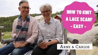 Как связать кружевной шарф от ARNE & CARLOS. Легко и быстро для начинающих.