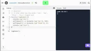 Cracking the JavaScript Coding Interview (Part 13) Question: Log Order Function