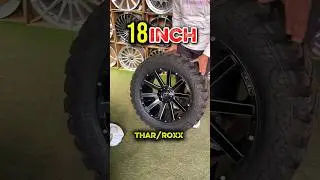 18 Inch Thar and Thar Roxx OG Alloy available on Kamran tyres Mayapuri