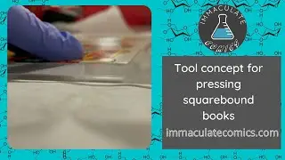 A novel tool to aid the pressing of square bound comic books