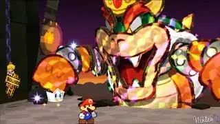 Paper Mario Sticker Star - Walkthrough Part 34 - World 6-3 Bowser's Sky Castle