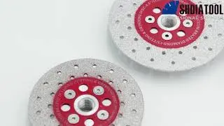 A850-1 Double Sided Vacuum Brazed Diamond Cutting & Grinding Disc Saw Blade M14 Flange