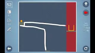 Brain it on! Level 52 - the wrong way, but solved.