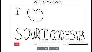 Simple Web Paint Application using JavaScript