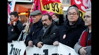 French unions stage marches and block ports as impact of transport strikes weakens