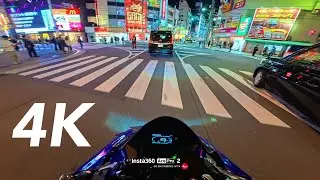[4K] YAMAHA YZF-R1 | Night POV Ride| Urban Silence | Insta360