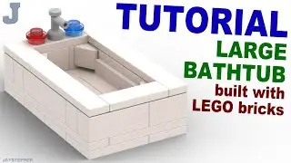 Large LEGO Bathtub How To Tutorial
