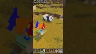 Who will Win The Fight Wolf Vs Panda #minecraftshorts #technogamerz