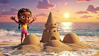 Tres Pequeños Castillos de Arena de Juguete | Rimas Infantiles y Canciones para Niños
