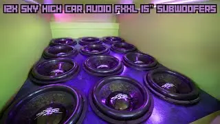 12 Sky High Car Audio Forged Carbon Fiber FXXL 15