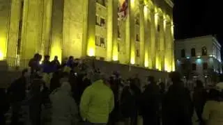 Daily rally in Tbilisi to support Ukraine's European integration