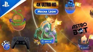 Astro bot -Mecha Leon (Boss Fight) - 100% Walkthrough (All Bots)  -Ps5 [4K 60FPS]-