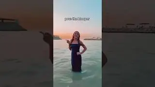 the water was so deep help #fyp #dresses  #foryoupageofficiall #ayiahsoufi #sunset #blowup #viral