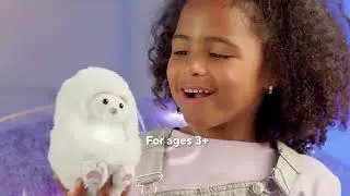 Анимированные плюшевые персонажи Curlimals Arctic Glow на QVC