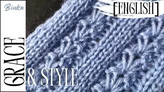 [English] A delicate sectional knitting pattern. How to knit.