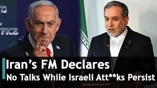 Iran&rsquo;s FM Declares No Talks While Israeli Att**ks Persist | DRM News Global | AC1S