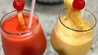 Как приготовить вкусный ямайский пунш из смеси тропических фруктов / фруктовый смузи