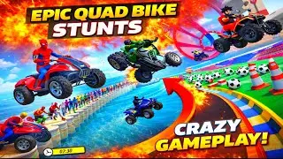 ATV Quads Bike Stunt Racing 3D Gameplay | Multiple Tracks & Challenges