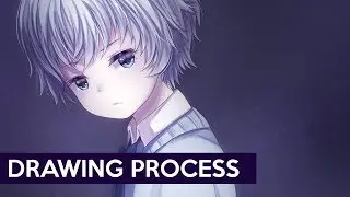 【PaintTool Sai】Inside the Mirror (Game Teaser #2) - Drawing Process HD