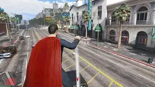 SUPERMAN VS GTA 5 POLICE 🚓💪 CITY DESTRUCTION LIVE