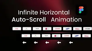 Infinite Horizontal  Auto Scroll Animation in Figma