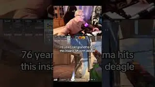 76 Years old Grandma hits this insane 5K with deagle☠️ #cs2 #csgo2 #faceit #premier