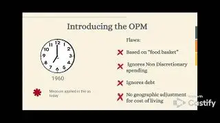 Incorporating Dimensionality: How should we define and measure poverty?  POV 101- Project #1