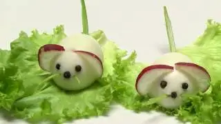 Como Hacer Ratones Con Huevos para Decorar Ensaladas- HogarTv por Juan Gonzalo Angel