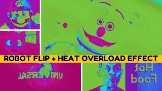 GUMMY BEAR AND CLIPS IN ROBOT FLIP + HEAT OVERLOAD | VIDEO & AUDIO COOL EFFECTS (INCLUDES TUTORIAL)