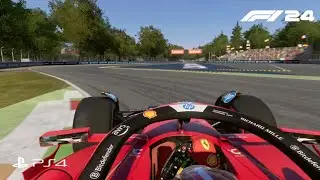 F1 24 Gameplay PS4 | Monza - Charles Leclerc Scuderia Ferrari HP ( 5 Laps )