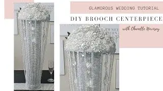DIY Bling 💎 Brooch Wedding Centerpiece | Rose Gold Brooch Centerpiece | Totally Dazzled