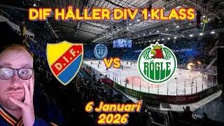 DETTA HÅLLER DIVISION 1 KLASS...... | VLOGG | DJURGÅRDEN VS RÖGLE | 6 JANUARI 2026