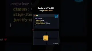 Center a DIV in CSS