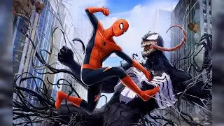 Superhero Battle! 🕸️ Spider-Man vs. Venom | Fun Kids Story #Spider-Man vs Venom Who Will Win 